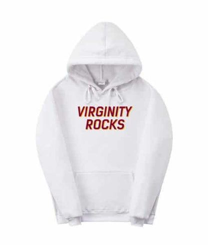 Virginity Rocks Pullover Hoodie image 3