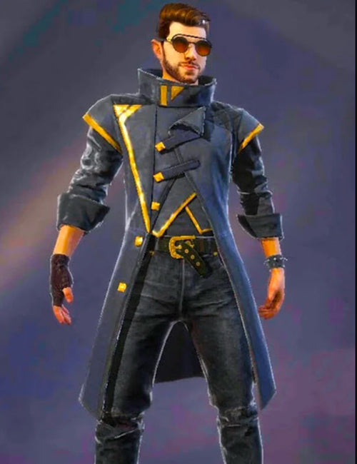 Alok Free Fire Battlegrounds Leather Coat image 0