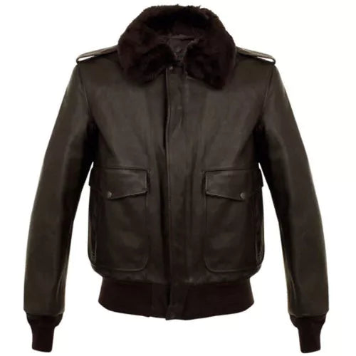 A2 Bomber Flight Genuine Real Leather Jacket image 0