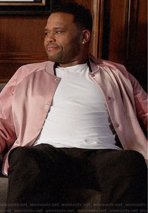 Andre 'Dre' Johnson Black-ish Pink Bomber Jacket image 1