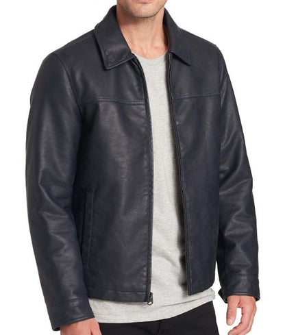 Barry Faux Leather Open-Bottom Jacket image 0