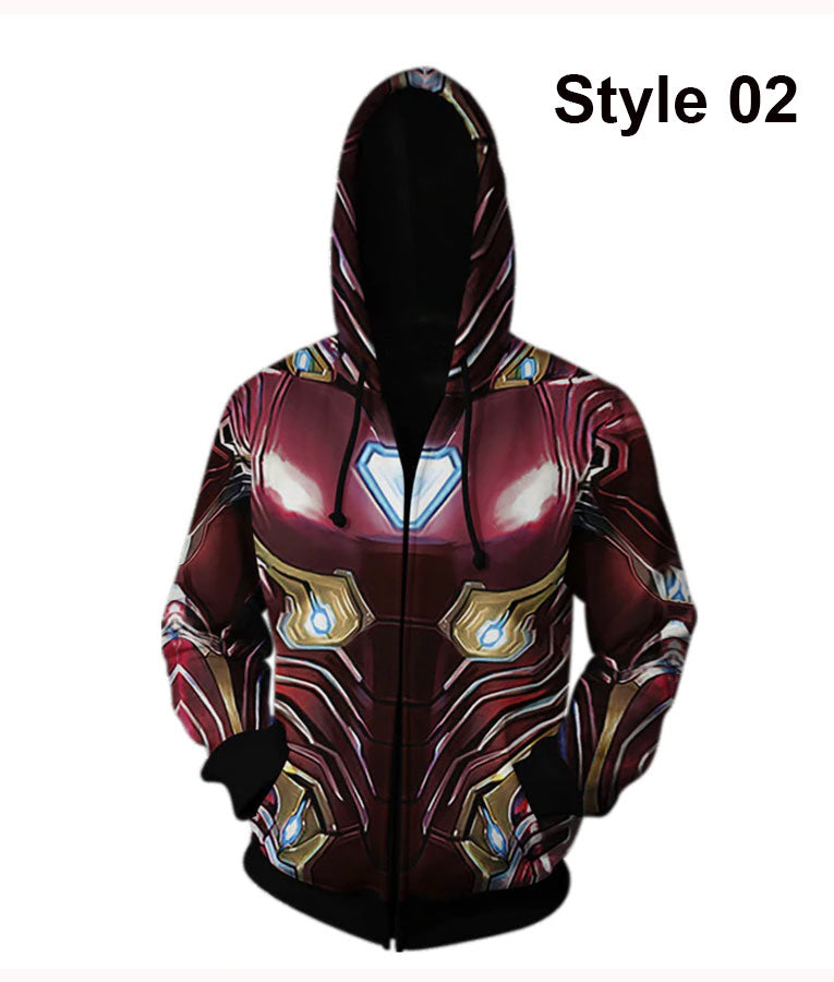 Avengers 4 Endgame Iron Man 3D Hoodie image 2