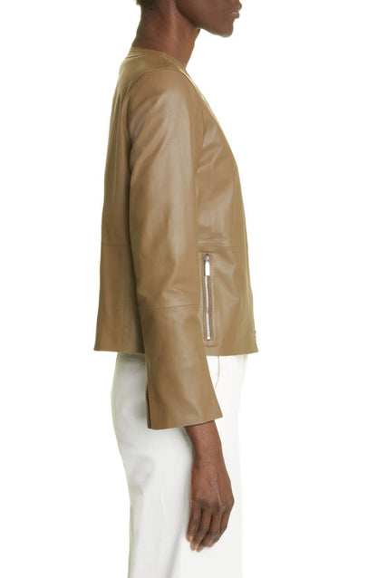 Women's Griffith Lambskin Leather Jacket image 3