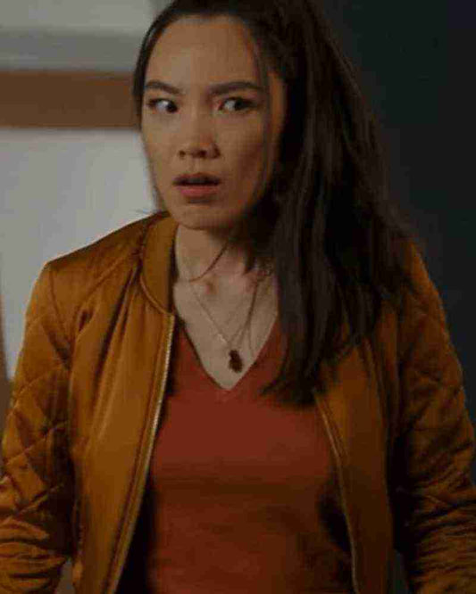 A Hollywood Christmas 2022 Jessika Van Bomber Jacket image 0