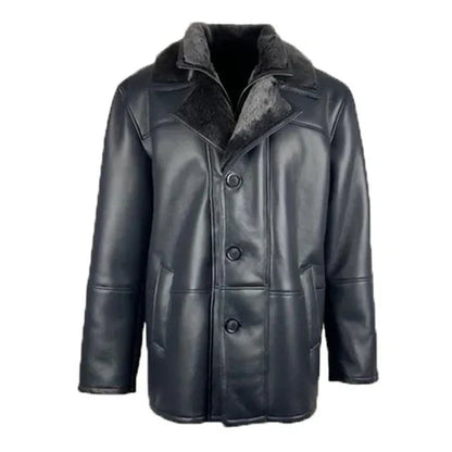 Alex Black Leather Real Leather Coat image 0