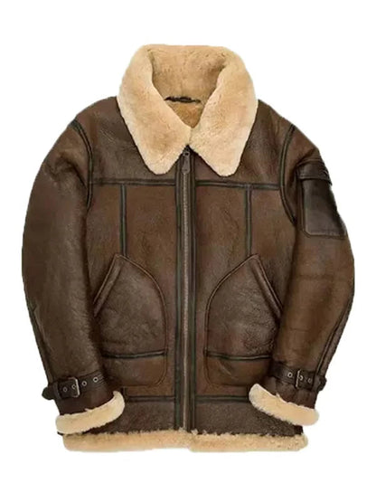 Mens B3 Aviator Shearling Leather Jacket image 0