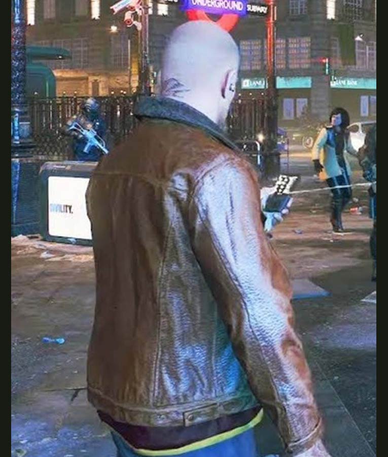 Watch Dogs Legion Ian Robshaw Leather Jacket image 1