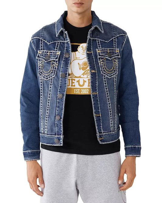 True Religion Jimmy Super T Western Style Denim Jacket image 0
