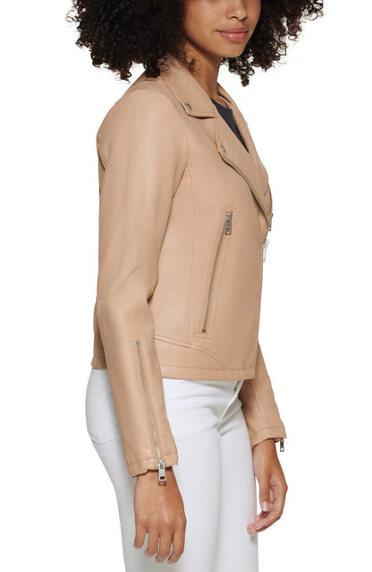 Women's Faux Leather Moto Jacket image 3