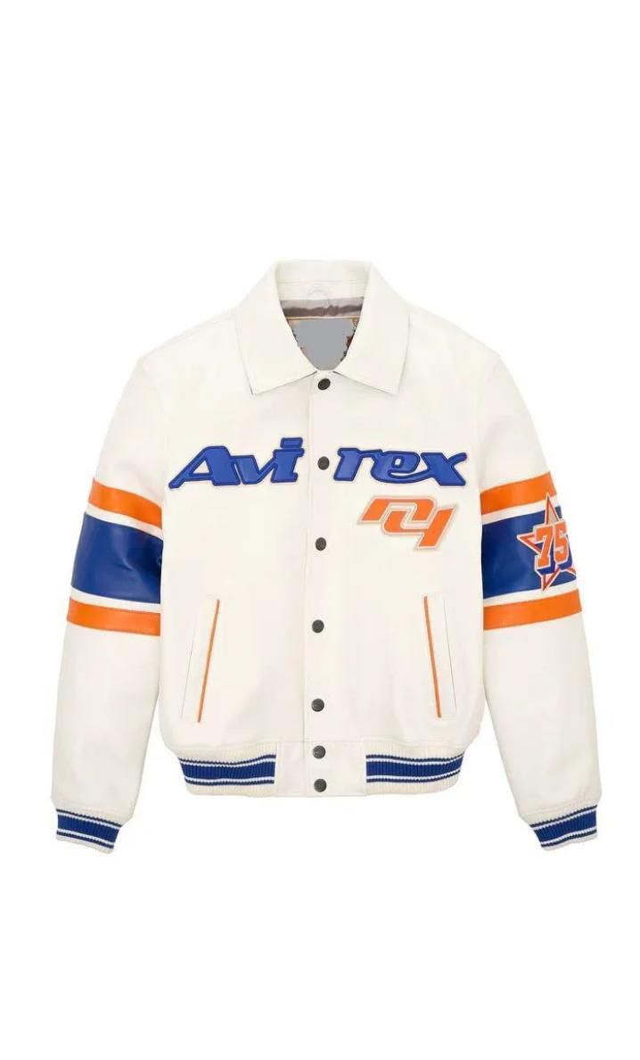 Avirex Mens New York Leather Jacket image 1