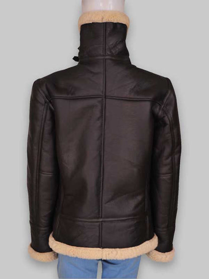 Women B3 Aviator Bomber Shearling Jacket image 3