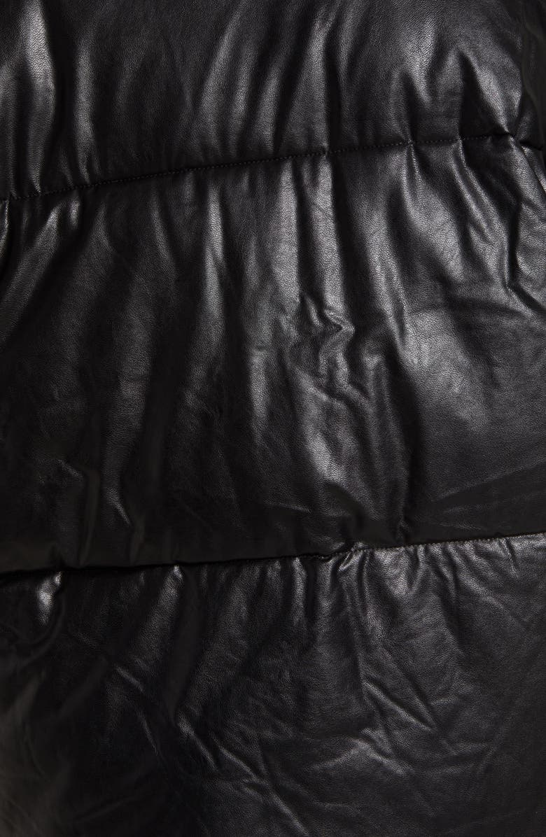 Vigoss Faux Leather Puffer Jacket image 2